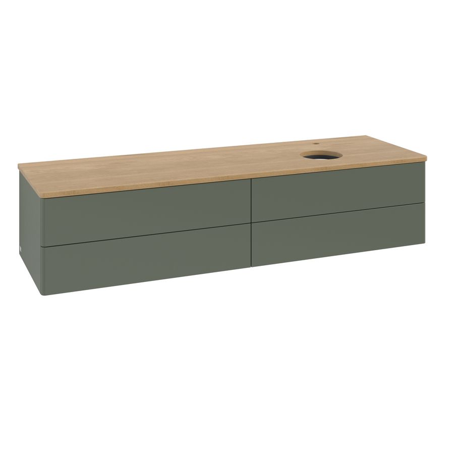 Wastafelonderkast Antao 1600x360x500mm L.Green Matt Lacquer K27051HL