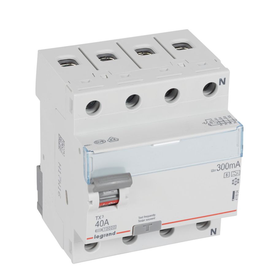 Aardlekschakelaar TX3 3-polig + N 40A 300mA S