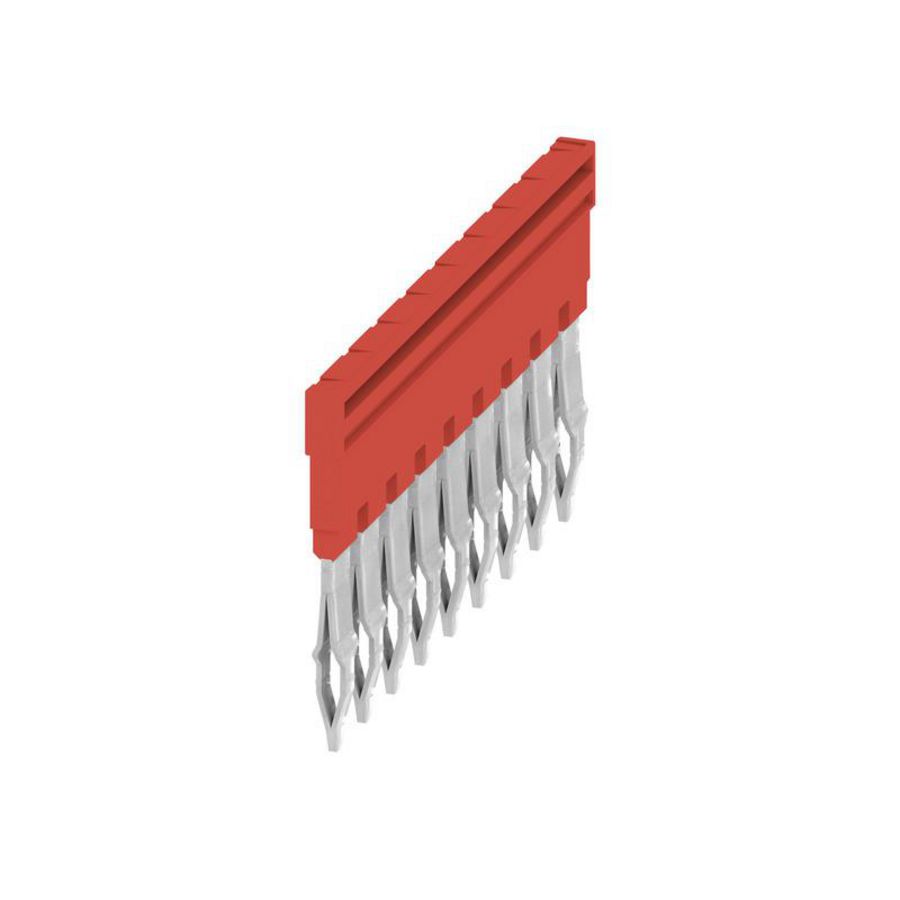 Dwarsverbinder (terminal) Plugged rood 32 A p: 9 Pi VVE=20
