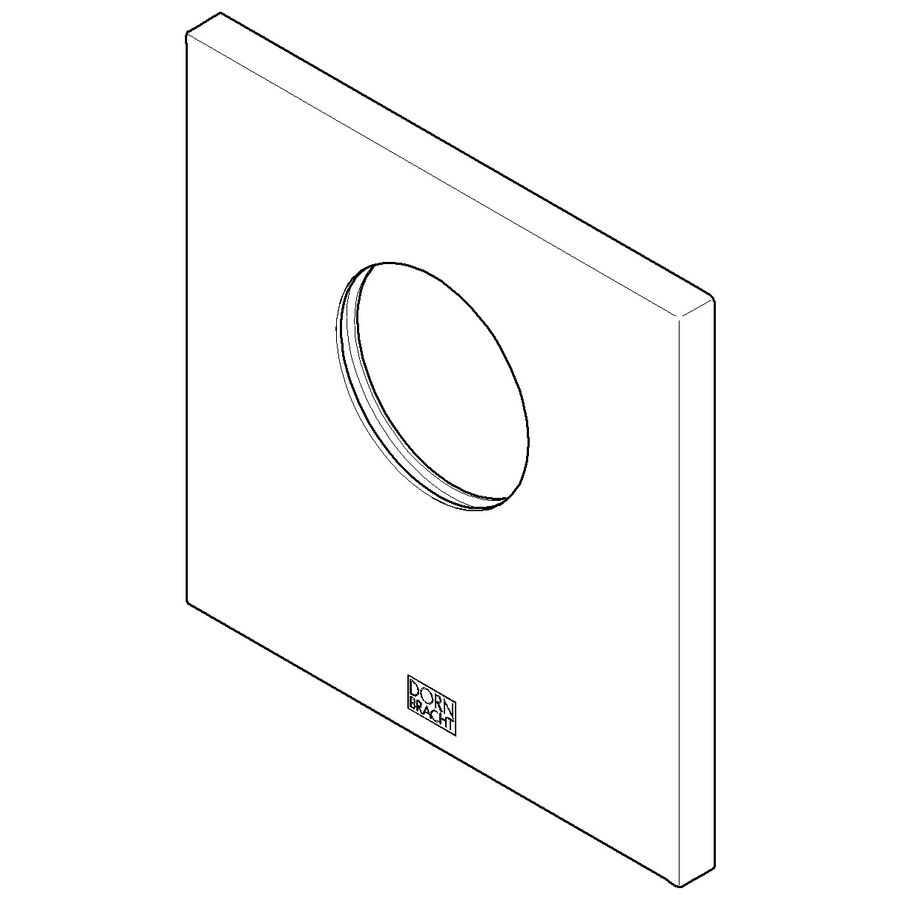 XTOOL Rozet 120x120x8,5mm Champagne (22kt Goud)