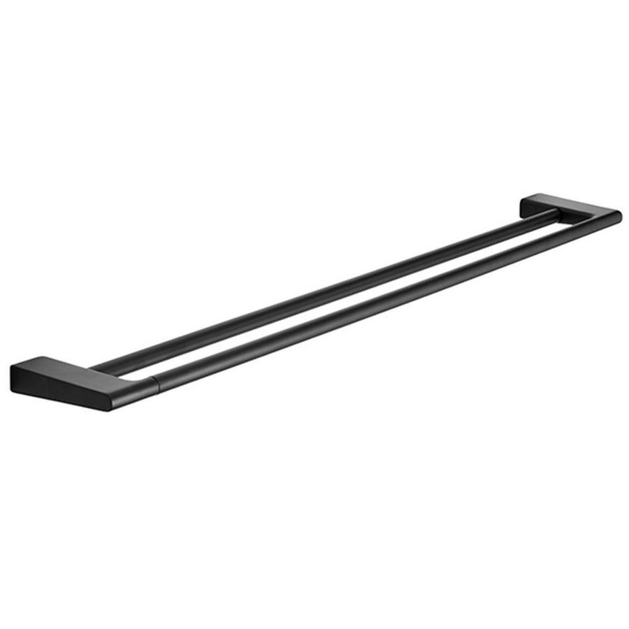 Handdoekhouder dubbel 810mm mat zwart Style
