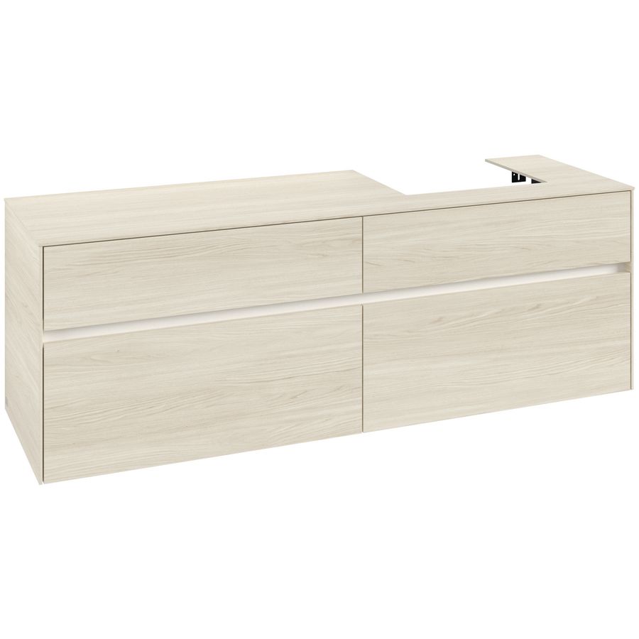 Wastafelonderkast Collaro 1600x548x500mm White Oak C079B0AA