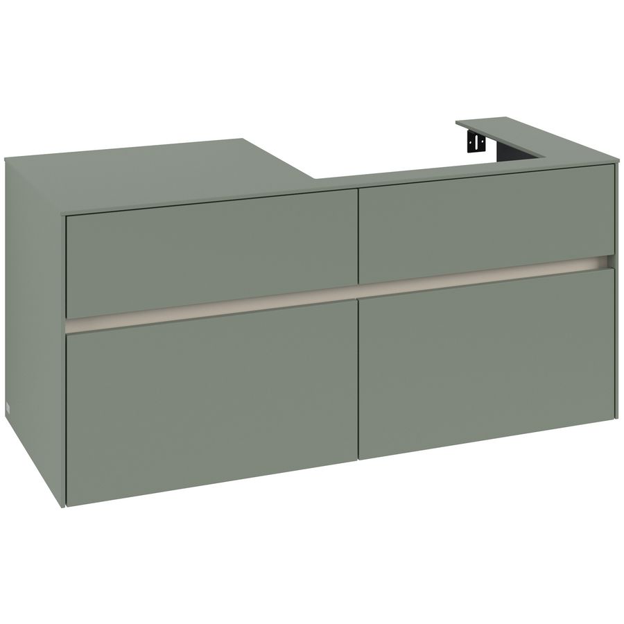 Wastafelonderkast Collaro 1200x548x500mm Soft Green C083B0AF