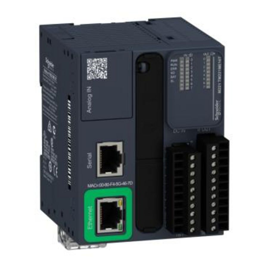 Transistor PNP Ethernet modulair Modicon M221 PLC 16I/O