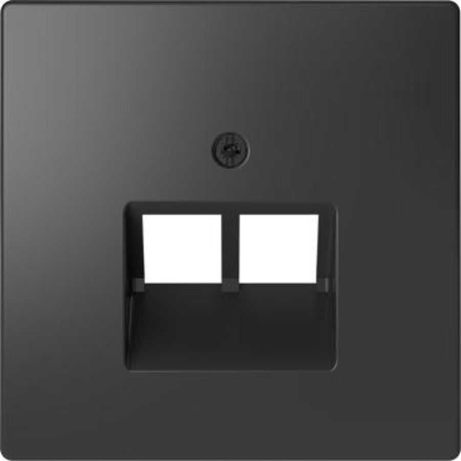Centraalplaat RJ45 tweevoudig Antraciet SysD
