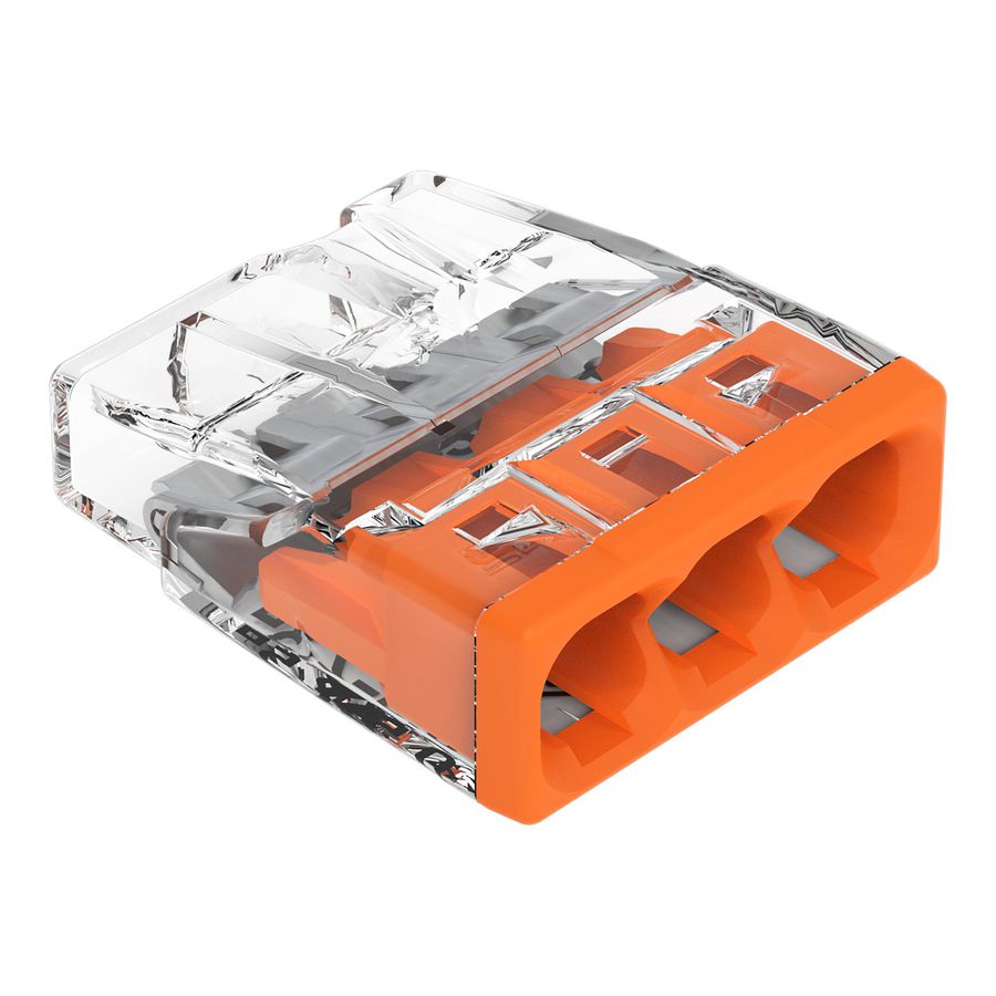Lasklem 3-voudig 0,5-2,5mm² oranje 2273-203 VVE=100
