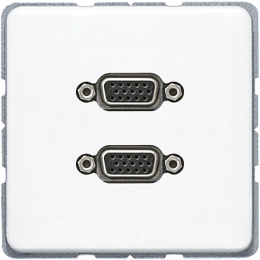 Afdekking alpin wit voor 2xVGA CD500