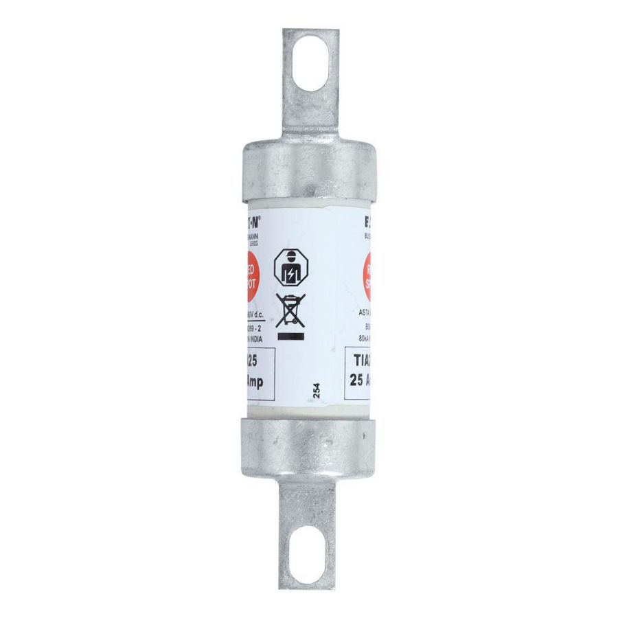Zekering laagsp. 25A AC 660V DC 460V BS88/A2 22x86 VVE=20