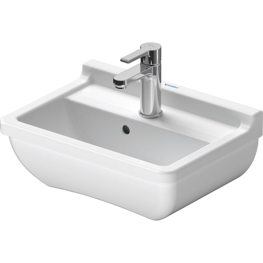 STARCK 3 #075045 fontein 450mm wit met kraangat met overloop