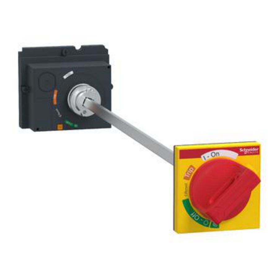 Standaard verlengde draaibediening OFF Rood/geel ComPact