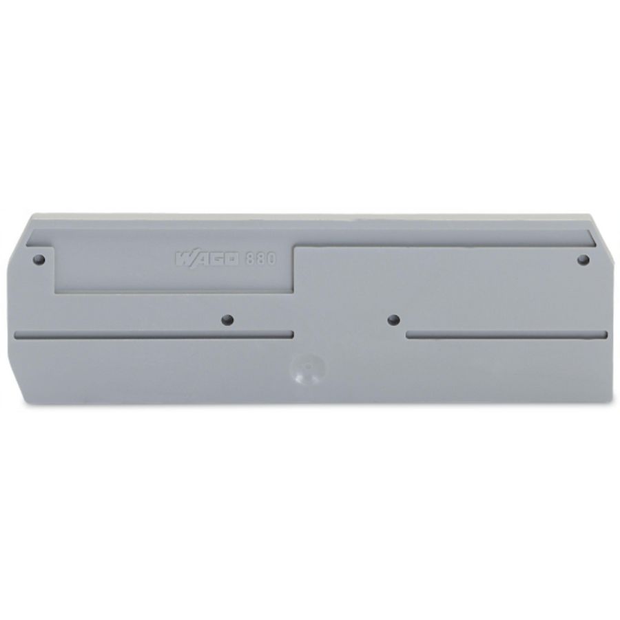 Afsluit-+tussenplaat 2,5mm grijs 880-344 VVE=25