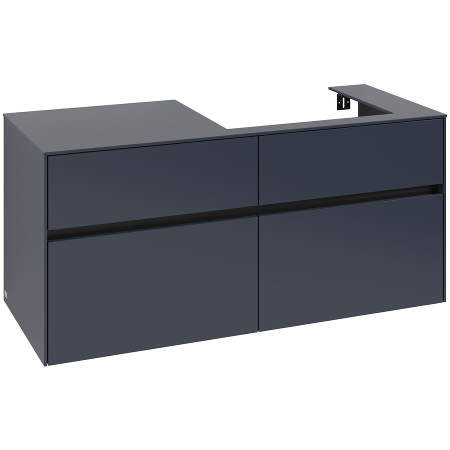Wastafelonderkast Collaro 1200x548x500mm Marine Blue C08300VQ