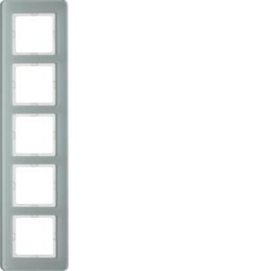 Afdekraam 5-v berker Q.7 Glas polarwit