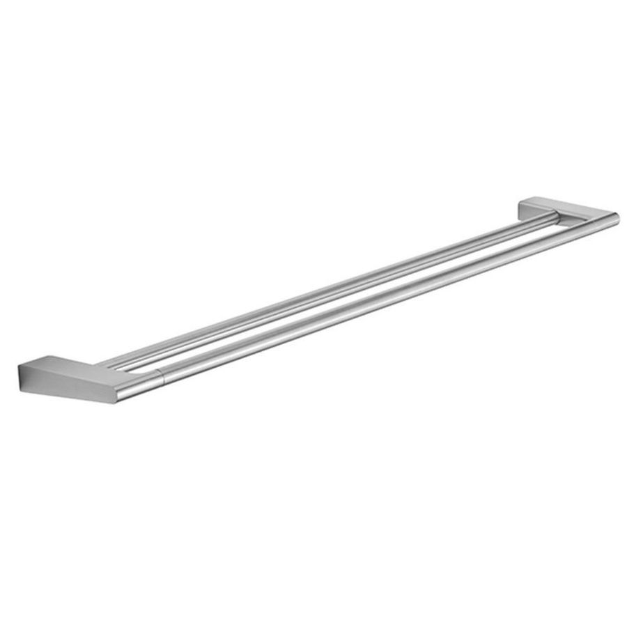 Handdoekhouder dubbel 810mm geborsteld staal Style