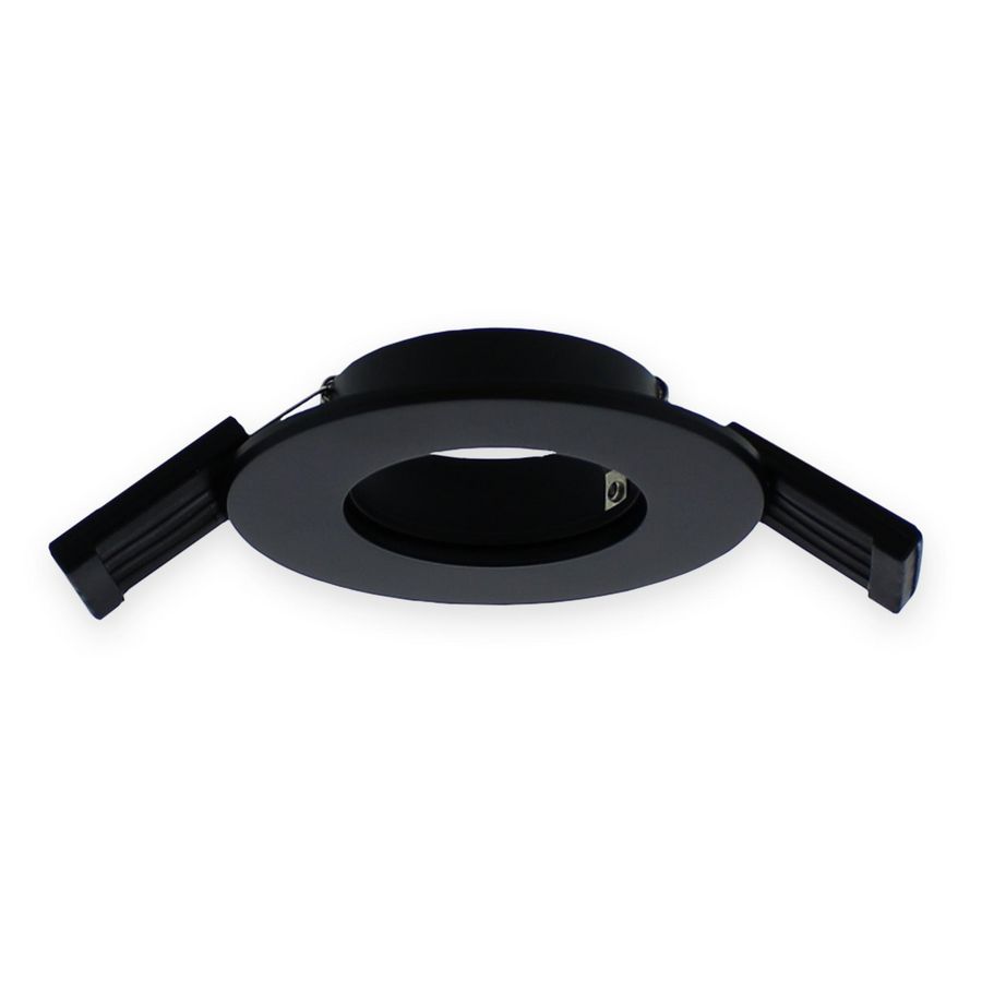 Inbouwarmatuur rond 1voudig 80mm Verona zwart