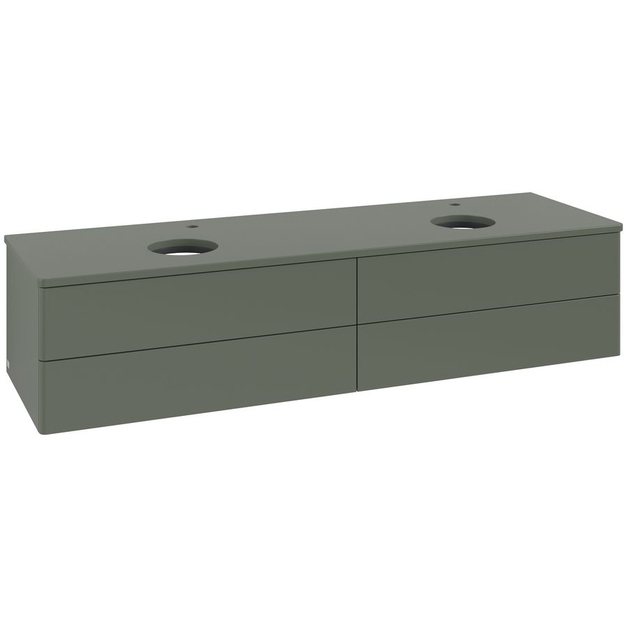 Wastafelonderkast Antao 1600x360x500mm L.Green Matt Lacquer K28050HL