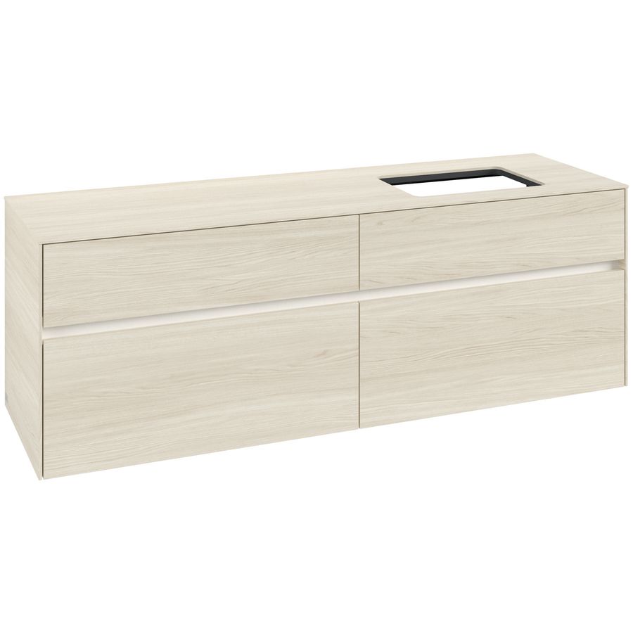 Wastafelonderkast Collaro 1600x548x500mm White Oak C122B0AA
