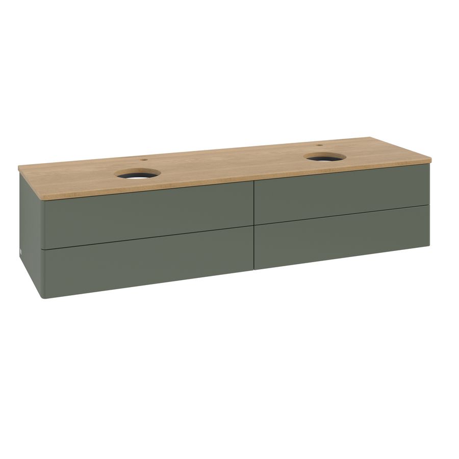 Wastafelonderkast Antao 1600x360x500mm L.Green Matt Lacquer K28051HL