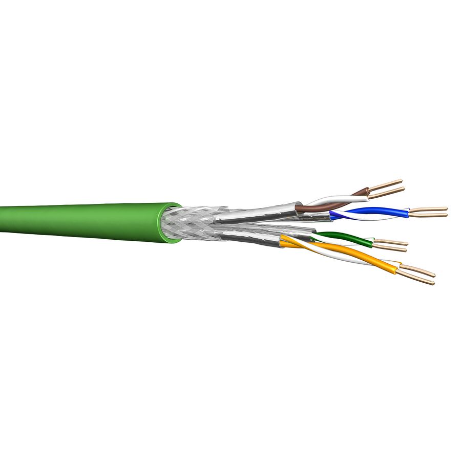 Haspel a 1000m. UC900 SS23 cat 7 S/FTP PUR gn# 4x2x23 AWG