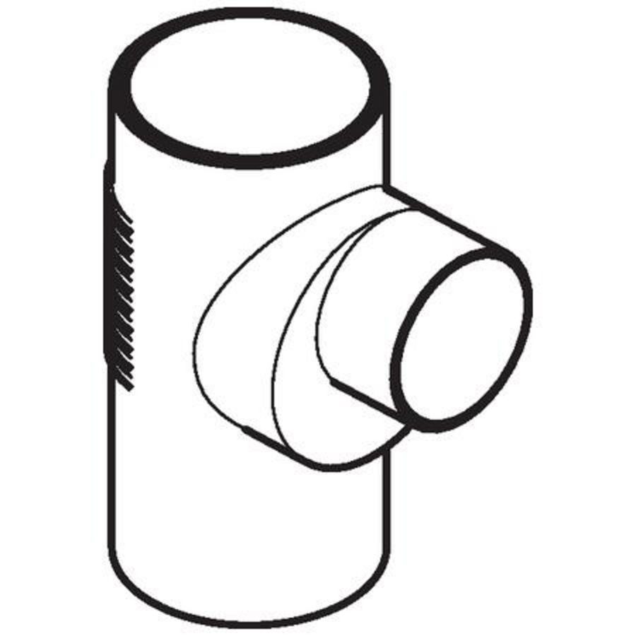 T-stuk verlopend 88,5° 160x110x160mm polyethyleen (PE) Silent-db20 geluidsarm