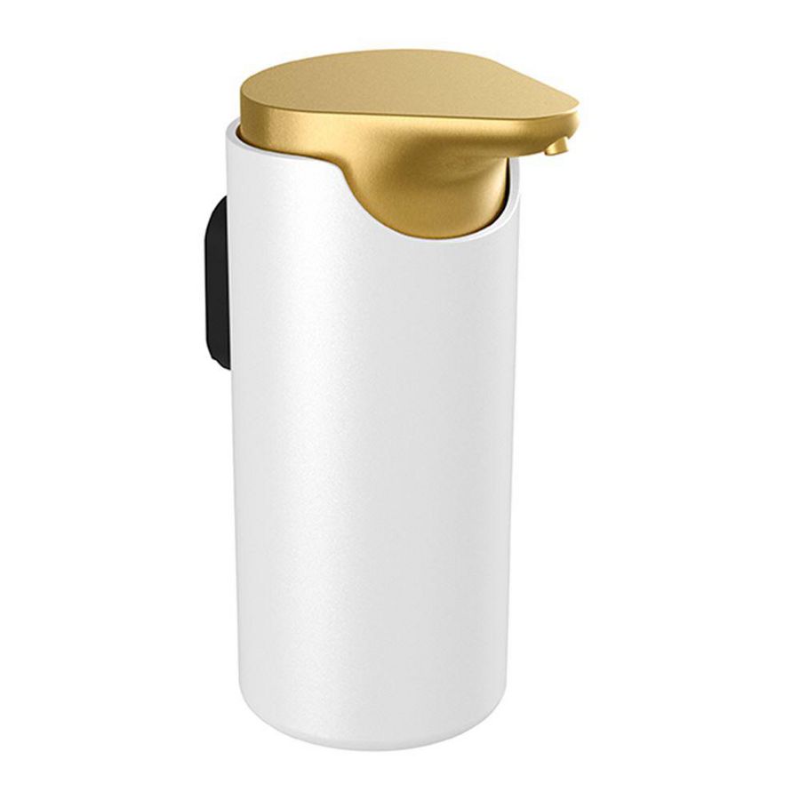 Zeepdispenser geborsteld messing/wit Style