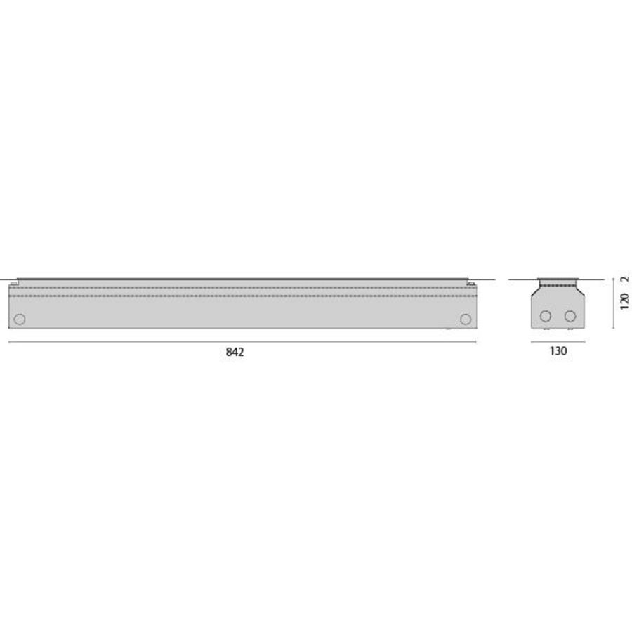 Inbouwdoos L 842mm