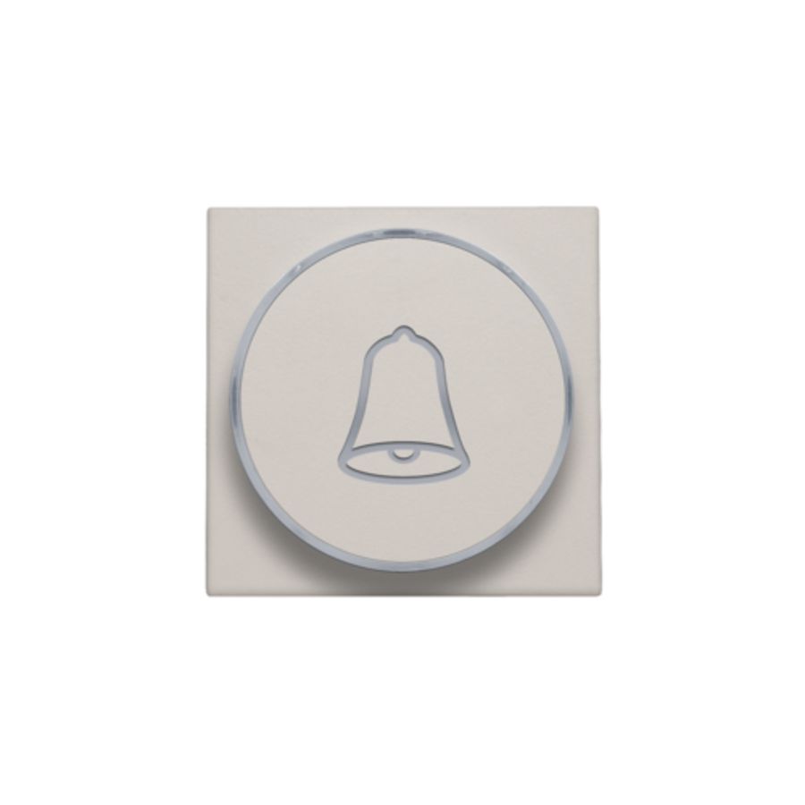 Afwerkingsset doorschijnende ring/belsymbool 6A lightgrey