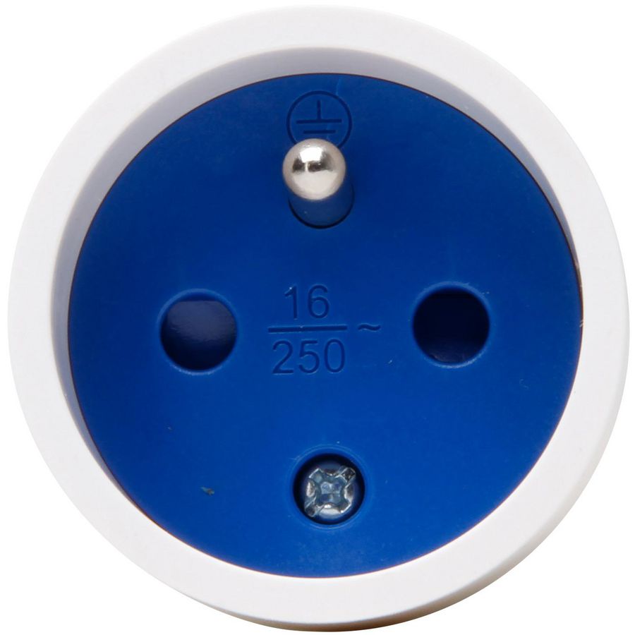 Contrastekker PA SH PVC wit VVE=5