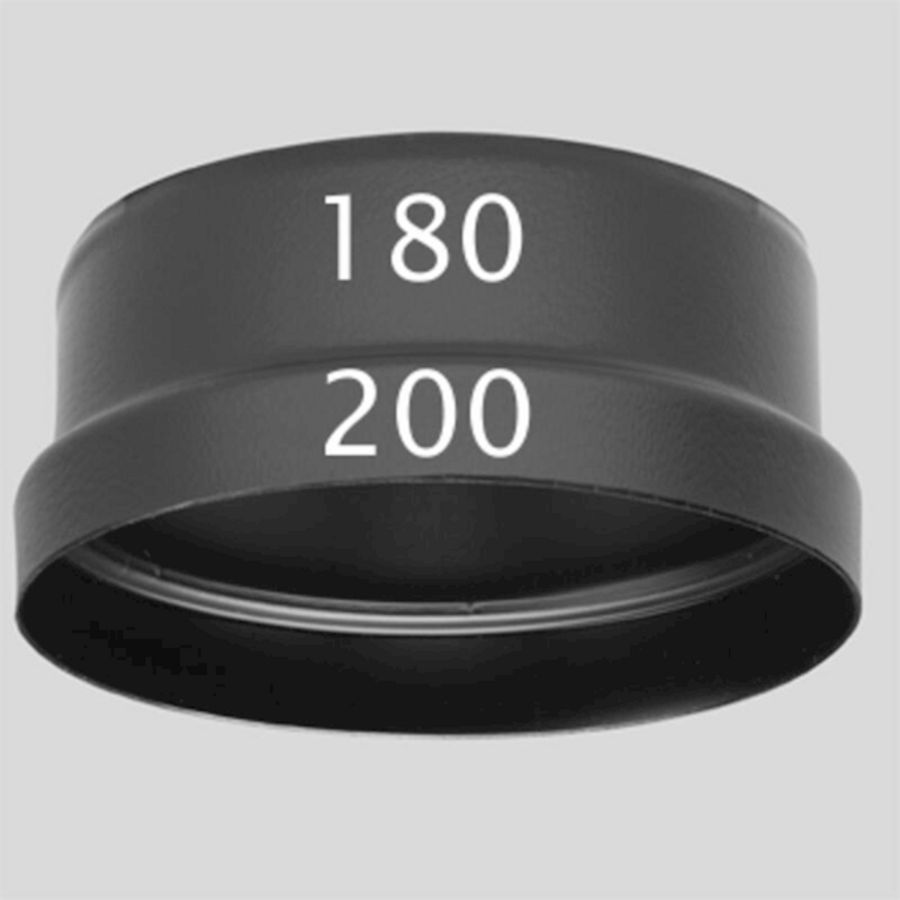 Verloopstuk PE diameter 200 naar diameter 180