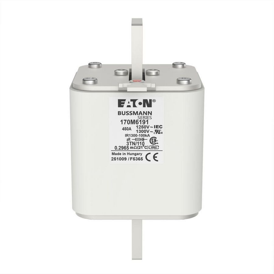 Zekering hoge snelheid 450A AC 1250V 100kA size 3 76x90x1