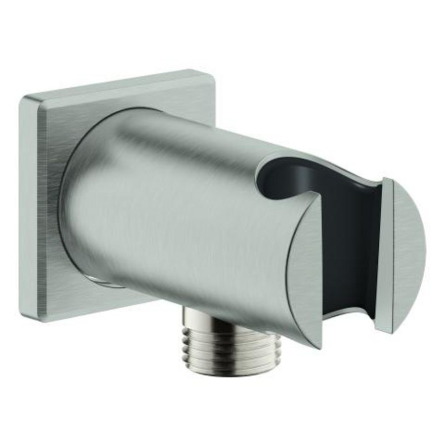 Rainshower Wandaans. m. Houder Vierkant, Supersteel