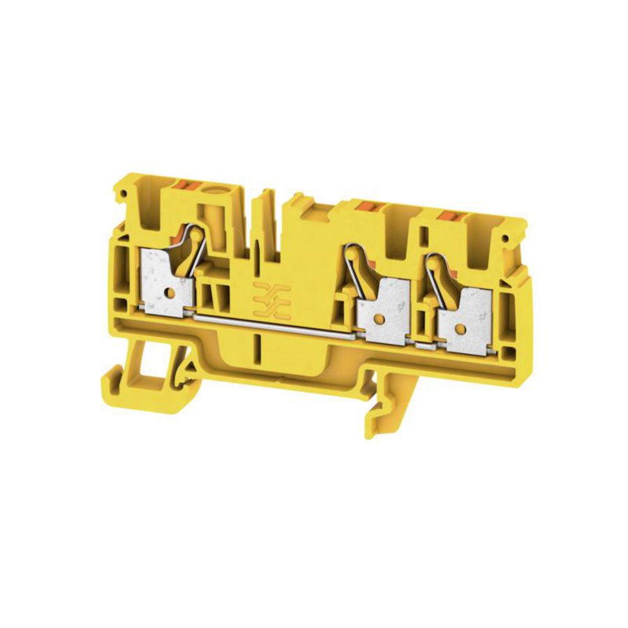 Doorvoerklem PUSH IN geel 4mm² 32A 800V 2051340000 VVE=50