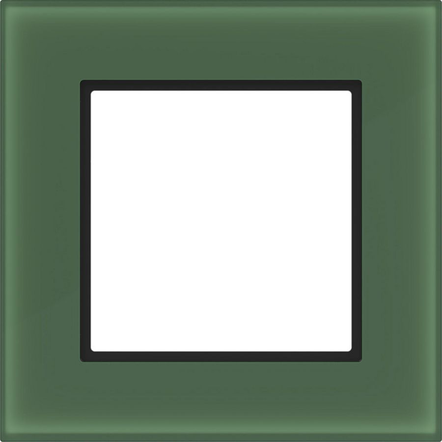 LED-afdekraam 1-voudig, A.8, forest glass, matglas