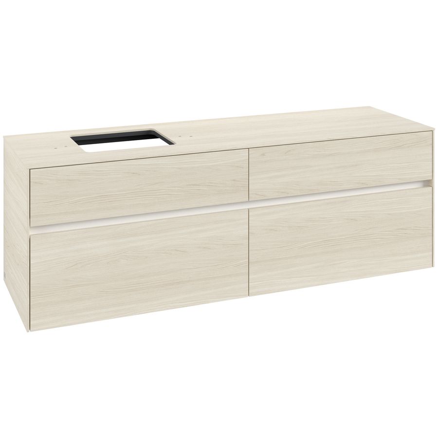 Wastafelonderkast Collaro 1600x548x500mm White Oak C13500AA