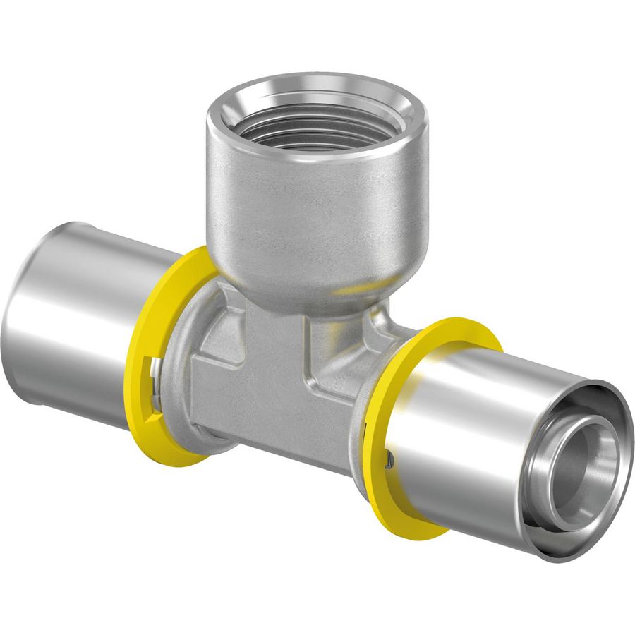 T-koppeling MLC-G gas persaansluiting 20x1/2"bn.x20mm
