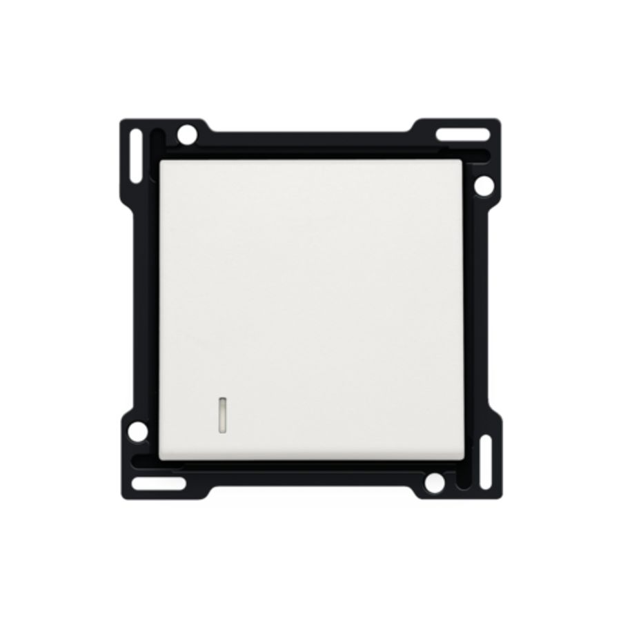 Afwerkingsset lens enkelvoudige schakelaar/knop white