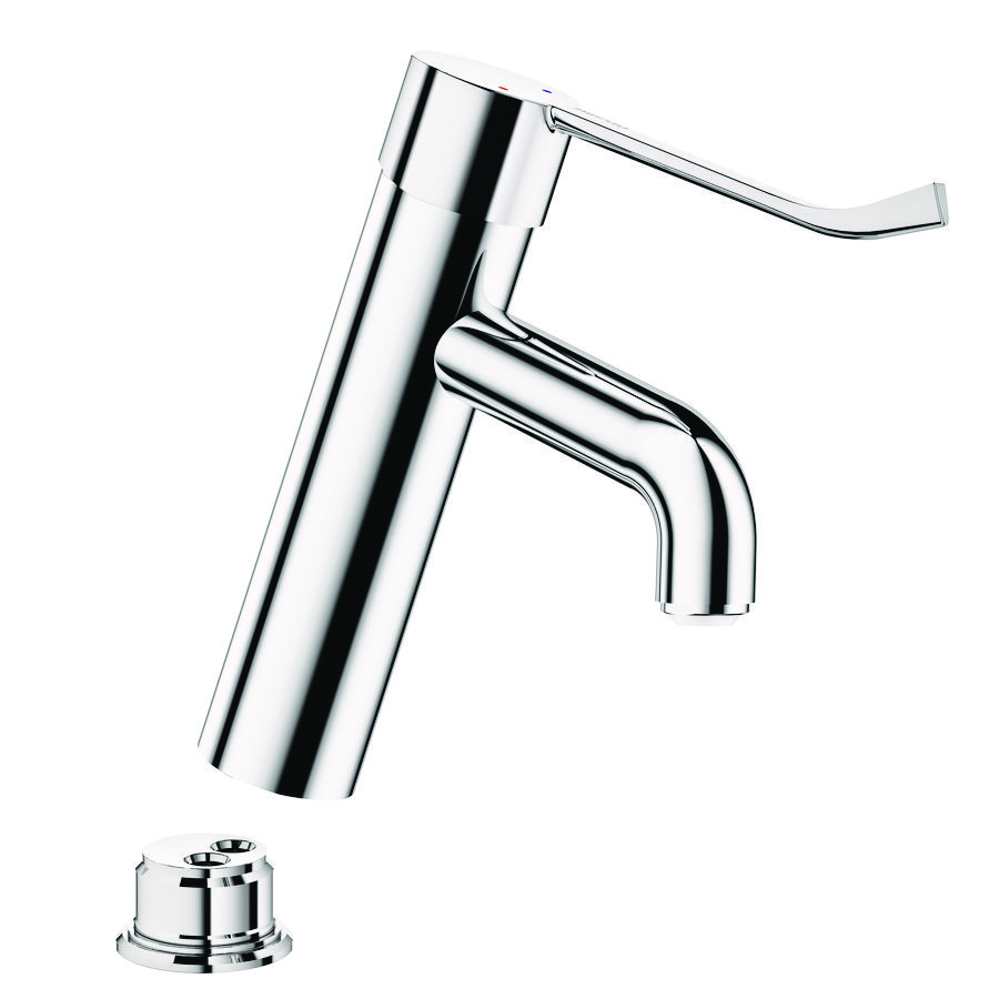 Wastafelmengkraan H.100 z.plug hygien.grp z.stopkrn 28211LEP