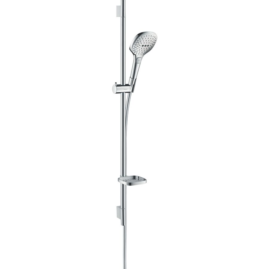 Glijstangset Raindance Select E120 3 straalsoorten chroom 90mm