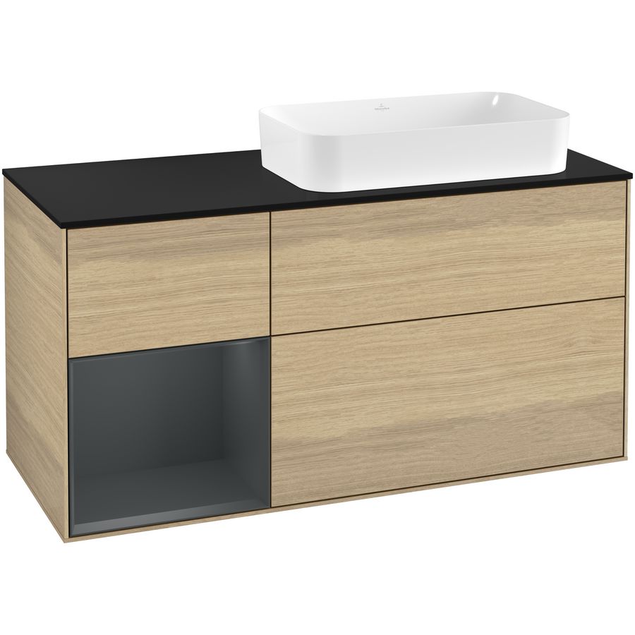 Wastafelonderkast Finion 1200x603x501mm Oak Veneer G272HGPC