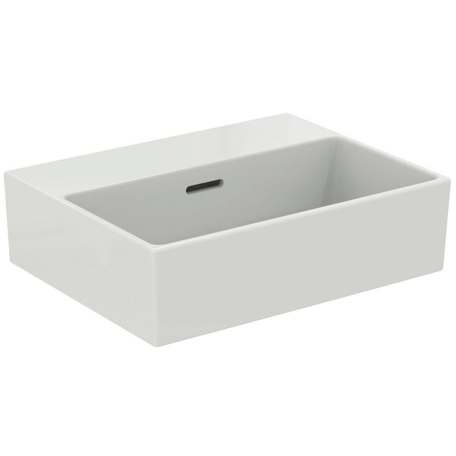 EXTRA fontein 45x35cm zonder kraangat met overloop geslepen wit