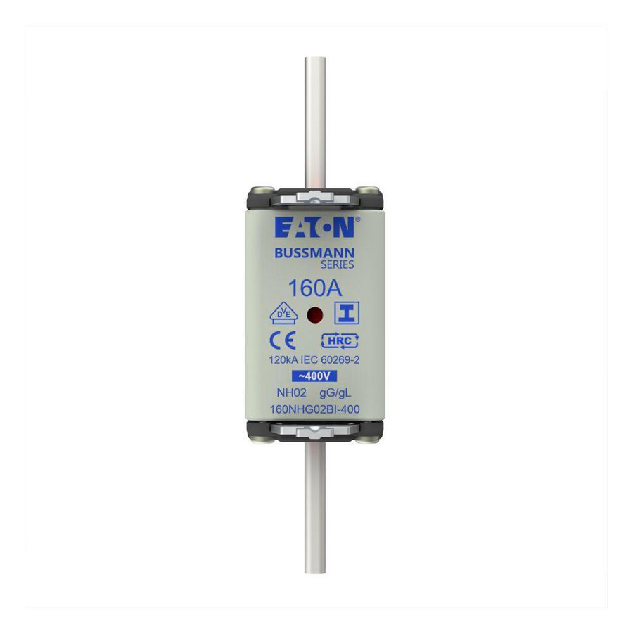 Zekering laagsp. 160A AC 400V NH02 gL/gG dubbele mel VVE=3