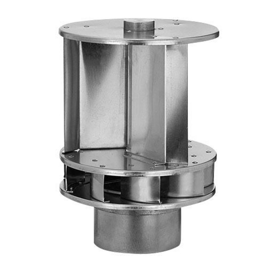 Dakventilator Savonius windgedreven 125mm aluminium