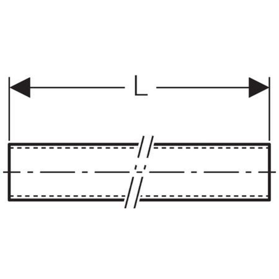 Lengte a 5mtr. PE draagbuis profiel 30x30x2mm