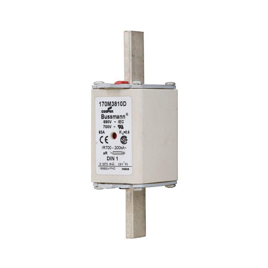 Zekering hoge snelheid 63A AC 690V 200kA 1 aR IEC VVE=6