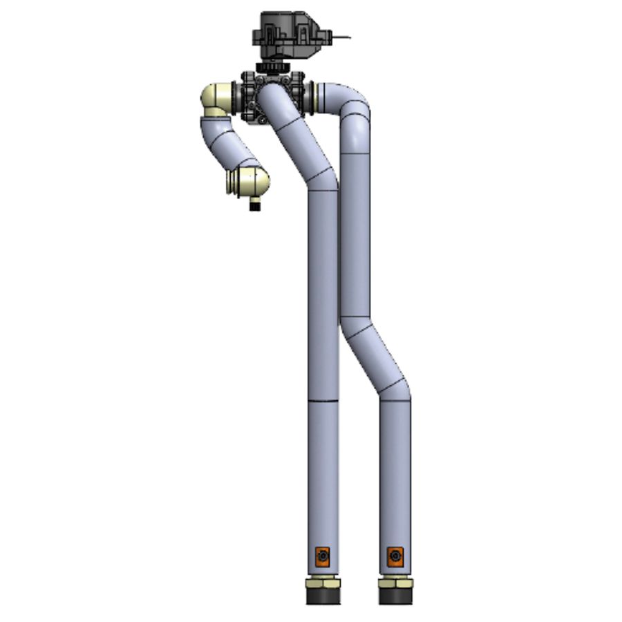 3-wegklep voor inbouw
