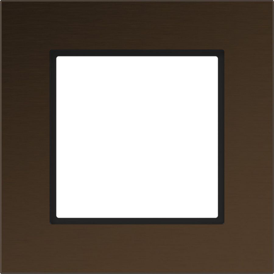 LED-afdekraam 1-voudig, A.8, dawn alu, geborsteld aluminium
