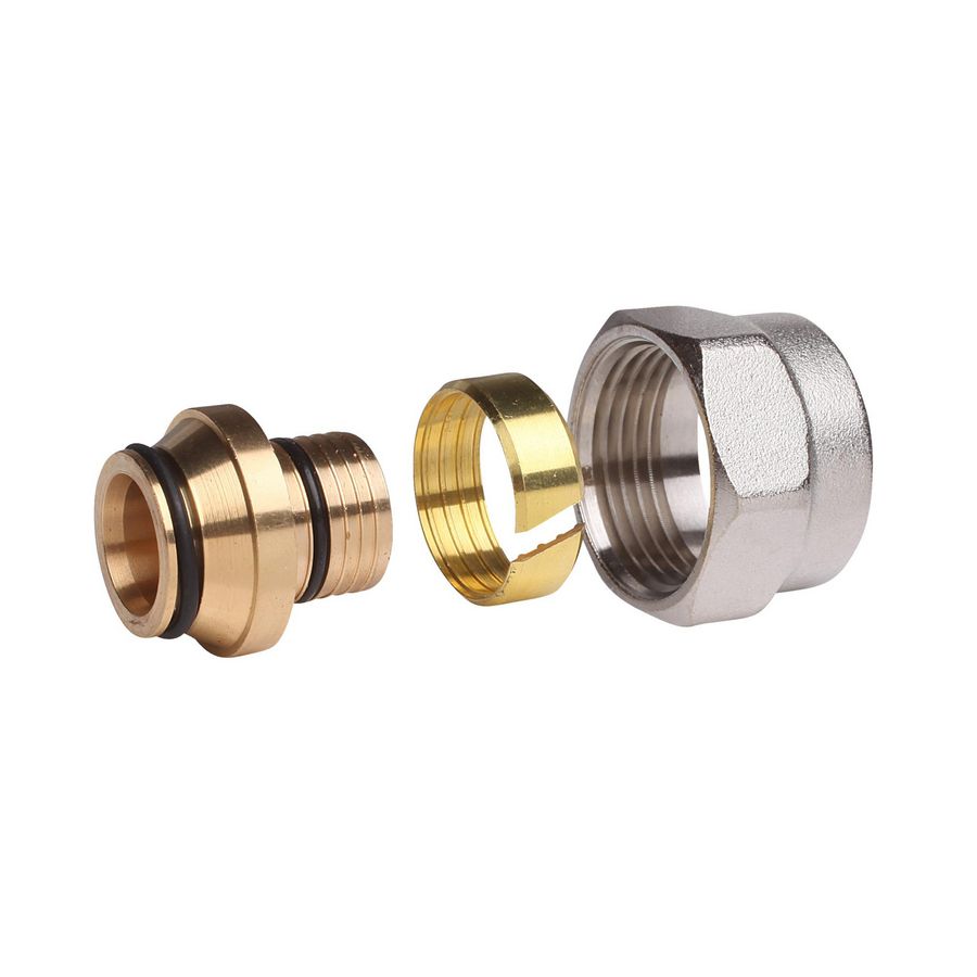 Knelfitting v. Alupex G 3/4" 3/4" DN20mmx2 vernikkeld VVE=10