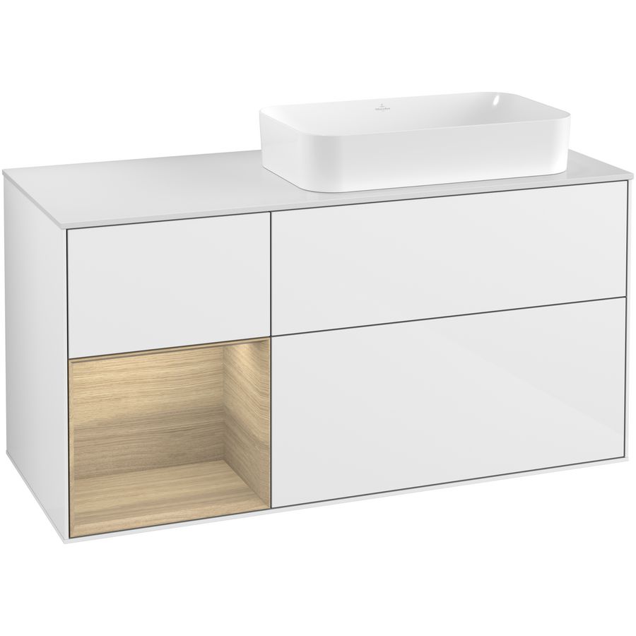 Wastafelonderkast Finion 1200x603x501mm G.White.L G271PCGF