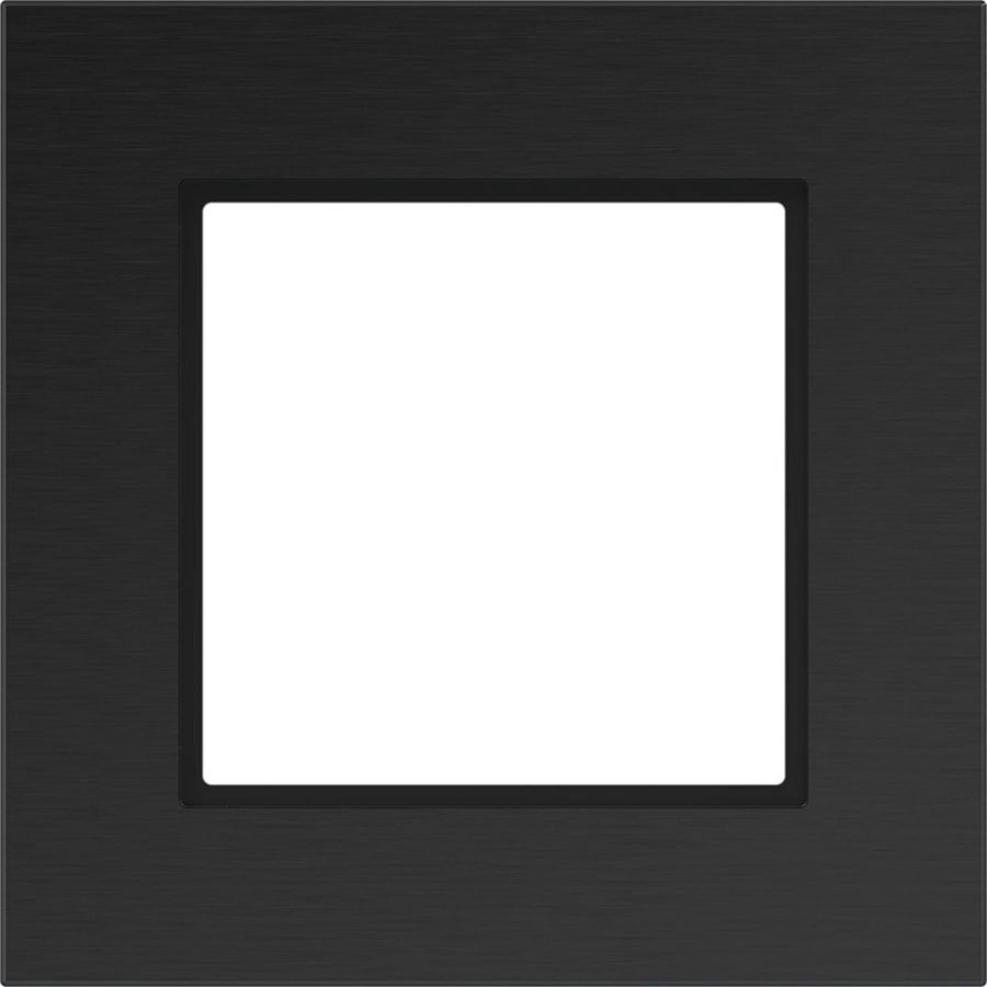LED-afdekraam 1-voudig, A.8, eclipse alu, geborsteld aluminium