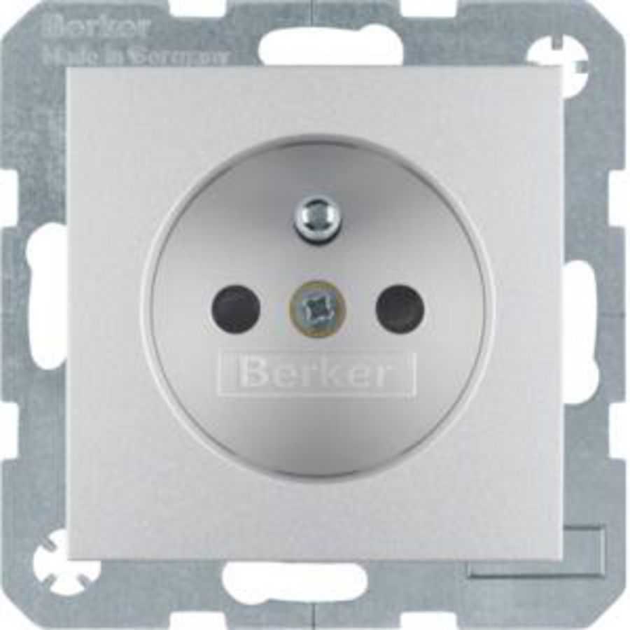 Wandcontactdoos penaarde schroef berker S.1/B.3/B.7 alulook